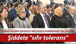 Günay, kadına yönelik şiddet konferansına katıldı