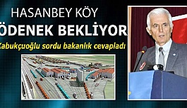 HASAN BEY KÖY LOJİSTİK MERKEZİ ÖDENEK BEKLİYOR