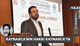 Kaynarca’nın hakkı Kaynarca’ya