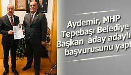 Aydemir, MHP Tepebaşı Belediye Başkan  aday adaylığı başvurusunu yaptı