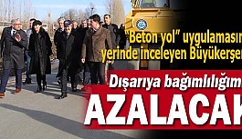 BETON YOL UYGULAMASI İNÖNÜ’DE BAŞLADI