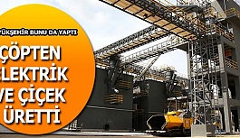 Çöpü dönüştürürken çiçek de yetiştiriyorlar