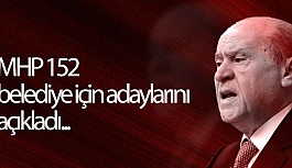 MHP 152 belediye için adaylarını açıkladı