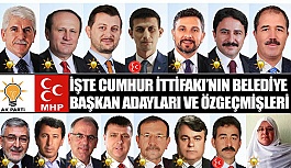 İŞTE CUMHUR İTTİFAKININ ADAYLARI