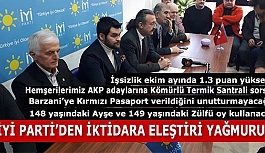 İYİ PARTİ’TEN İKTİDARA ELEŞTİRİ YAĞMURU: