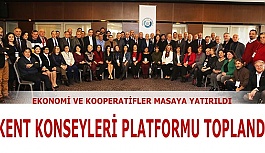 KENT KONSEYLERİ PLATFORMU EKONOMİ VE KOOPERATİFLER İÇİN TOPLANDI