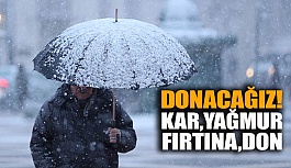 Meteoroloji Uyardı! Fırtına, yağmur, kar ve soğuk hava geliyor