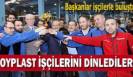 Başkanlar işçilerle buluştu