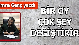 BİR OY ÇOK ŞEY DEĞİŞTİRİR