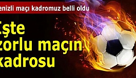 Eskişehirspor’un Denizlispor kadrosu belli oldu