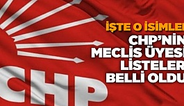 İŞTE CHP’NİN BELEDİYE MECLİS ÜYESİ ADAY LİSTESİ