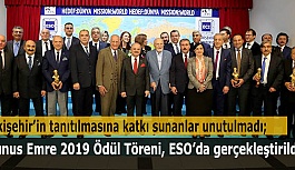 Yunus Emre 2019 Ödül Töreni, ESO’da gerçekleştirildi