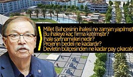 ABDÜLKADİR ADAR'DAN MİLLET BAHÇESİ AÇIKLAMASI