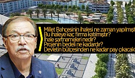 ABDÜLKADİR ADAR'DAN MİLLET BAHÇESİ AÇIKLAMASI