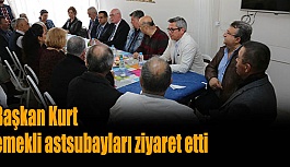 Başkan Kurt emekli astsubayları ziyaret etti