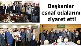 Başkanlar esnaf odalarını ziyaret etti