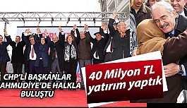 CHP’Lİ BAŞKANLAR MAHMUDİYE’DE HALKLA BULUŞTU