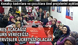 Konakçı kadınlara ve çocuklara özel projelerini açıkladı: