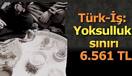 Türk-İş: Yoksulluk sınırı 6.561 TL