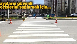 YAYALAR GÜVENLİ GEÇSİN DİYE!