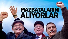 BAŞKANLAR MAZBATALARINI ALIYOR