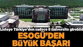 ESOGÜ'DEN ÖNEMLİ BAŞARI