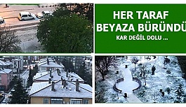 HER TARAF BEYAZA BÜRÜNDÜ