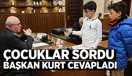 KAZIM KURT, ÖĞRENCİLERİN  SORULARINI CEVAPLADI