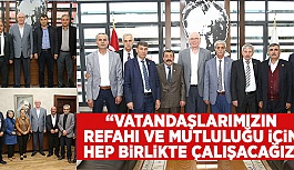 MUHTARLAR BAŞKAN KURT'U ZİYARET ETTİ