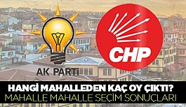 ODUNPAZARI’NDA MAHALLE MAHALLE SEÇİM SONUÇLARI