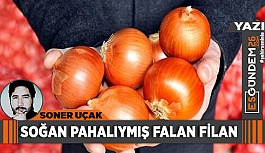 SOĞAN PAHALIYMIŞ FALAN FİLAN