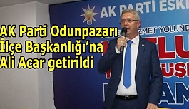 AK Parti Odunpazarı İlçe Başkanlığı’na Ali Acar getirildi