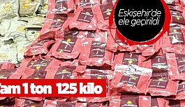 Eskişehir'de 1 ton 125 kilo kaçak nargile tütünü ele geçirildi