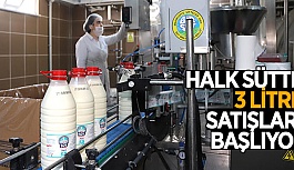 HALK SÜTTE 3 LİTRE SATIŞLARI BAŞLIYOR