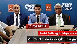 Saadet Partisi: Müfredat 16 kez değişikliğe uğradı