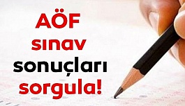 AÖF SINAV SONUÇLARI AÇIKLANDI