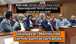 Odunpazarı Meclisi’nde termik santral tartışması