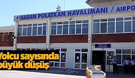 HASAN POLATKAN HAVALİMANINDA YOLCU SAYISI DÜŞTÜ