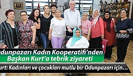 Odunpazarı Kadın Kooperatifi’nden Başkan Kurt’a tebrik ziyareti