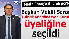 Başkan Vekili Saraç, Yüksek Koordinasyon Kurulu Üyeliğine seçildi