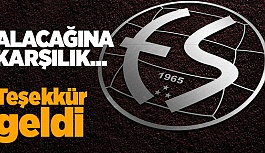 ESKİŞEHİRSPOR TEŞEKKÜR ETTİ