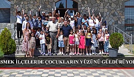 ESMEK İLÇELERDE ÇOCUKLARIN YÜZÜNÜ GÜLDÜRÜYOR