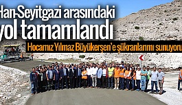 30 KİLOMETRELİK BETON YOL TAMAMLANDI