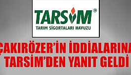 ÇAKIRÖZER’İN İDDİALARINA TARSİM’DEN YANIT GELDİ