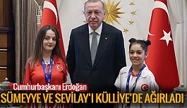 CUMHURBAŞKANI ERDOĞAN MİLLİ SPORCULARI AĞIRLADI