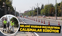 SELAMİ VARDAR BULVARI’NDA ÇALIŞMALAR SÜRÜYOR