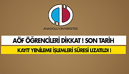 Açıköğretimde kayıt yenileme süresi uzatıldı