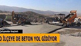 BETON YOL ÇALIŞMASI MİHALIÇÇIK’DA DA BAŞLADI