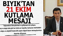 BIYIK’TAN 21 EKİM KUTLAMA MESAJI