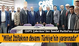 Çakırözer: “Millet İttifakının devamı Türkiye’nin yararınadır”